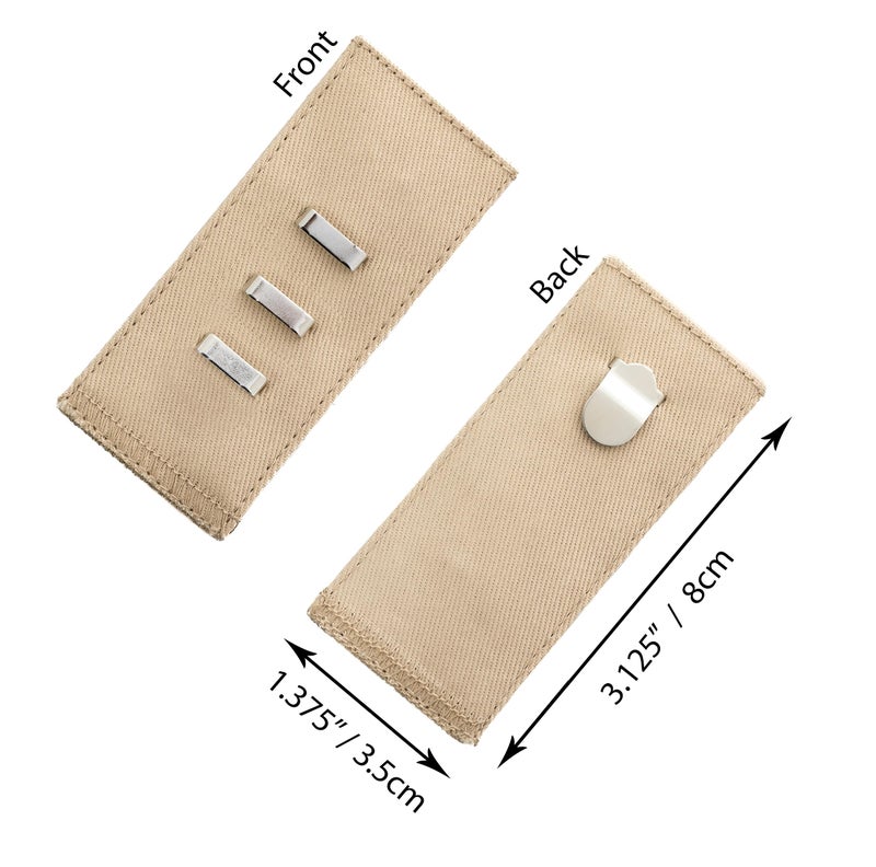 Johnson Smith Johnson & Smith Hook and Loop Pants Extenders Adjustable Waist Extender for Pants | Pack of 5 Colors | Cotton Material - Image 3